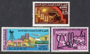 1347 - Algeria 1970 - Four Year Plan - Industry - MNH Set