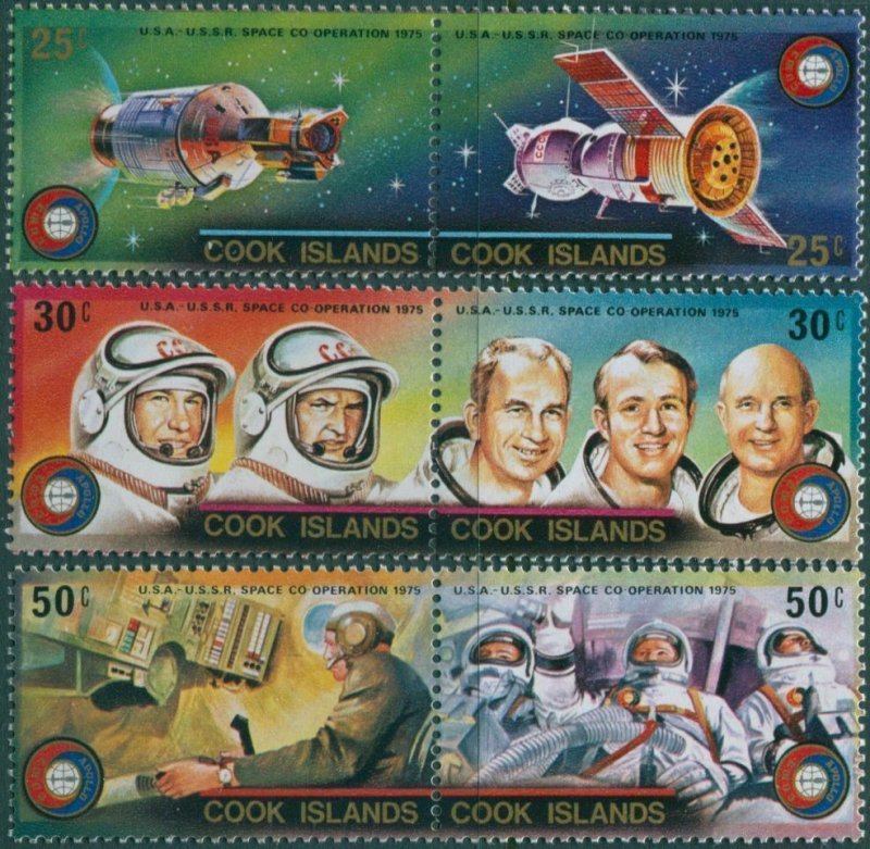 Cook Islands 1975 SG518-523 Apollo Soyuz set MLH