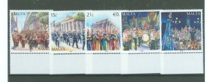 Malta #1314-1318 Mint (NH) Single (Complete Set)