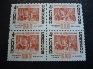 Stamps - Cuba -Scott#566-569,C153-C155,E22- Mint Hinged Set of 8 Stamps - Blocks