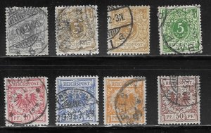 Germany Sc.# 45 / 51 used 2 shades 3pf L10