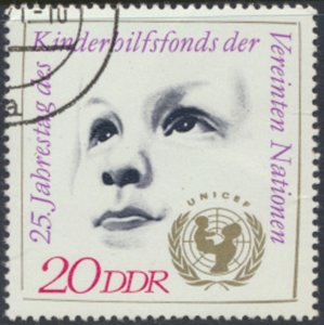 German Democratic Republic  SC# 1315  CTO UNICEF   see  details and scans 