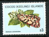 COCOS KEELING ISLANDS Sc# 102 MNH VF $3 Moth  