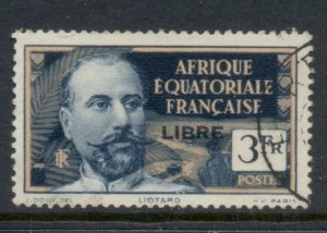 French Equatorial Africa 1940-41 Pictorials Opt Libre 3f B. FU