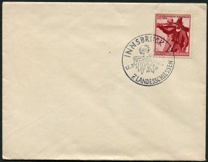 Innsbruck Austria German Occupation 1944 Shooting Competition Special Postmark