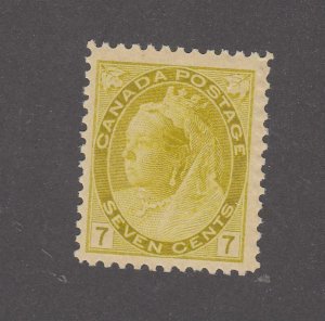 CANADA # 81 VF-MNH 7cts NUMERAL ISSUE CAT VALUE $900 (MM38)