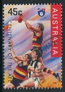 AFL CENTENARY 1996 - 45c ADELAIDE CROWS - USED