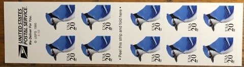 Scott 3048a 20c Blue Jay Booklet Mint VF NH