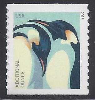 #4990 22c Emperor Penguins Coil Single 2015 Mint NH