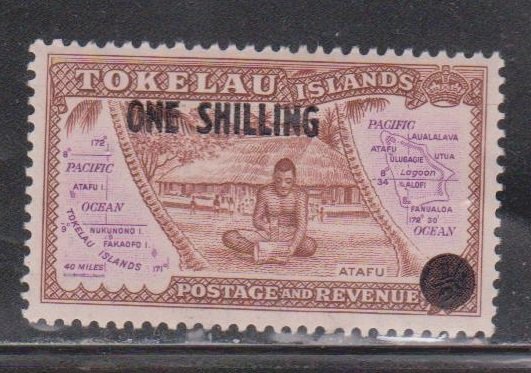 TOKELAU  Scott # 5 MH - New Value Surcharge