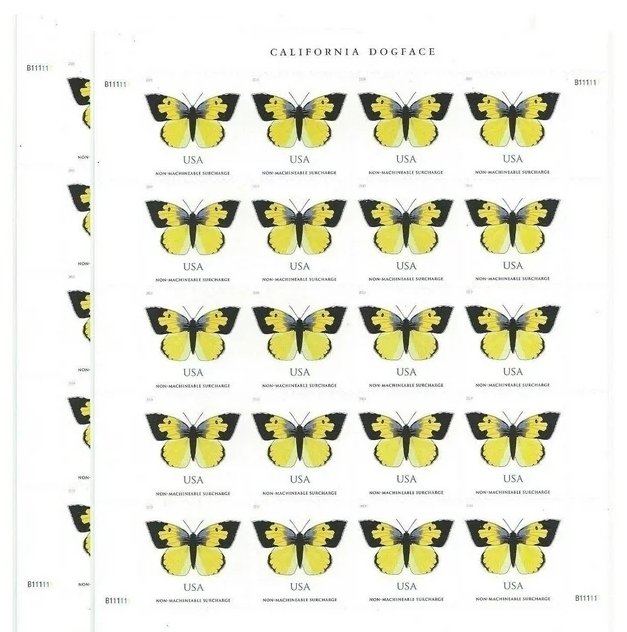 California Dogface Butterfly Forever stamps 5 sheets total 100pcs