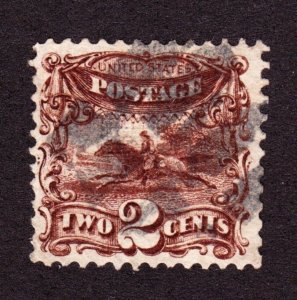 US 113 2c Post Horse and Rider Used F-VF SCV $90