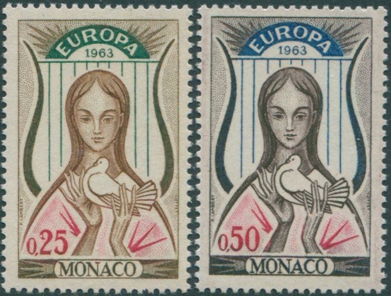 Monaco 1963 SG772-773 Europa MNH