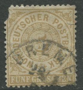 North German Federation - Scott 18 - Definitive -1869 - Used - 5gr Stamp