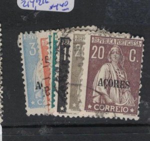 Portuguese Azores SC 201, 206-7, 210, 212, 214, 216 VFU (2hbo)