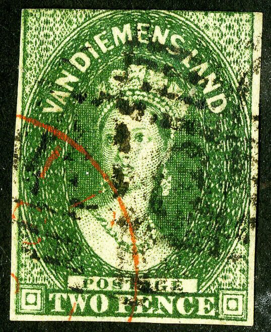 Tasmania Stamps # 5 Used VF Scott Value $550.00