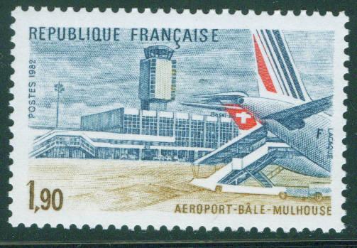 FRANCE Scott 1824 MNH** airport stamp1982 
