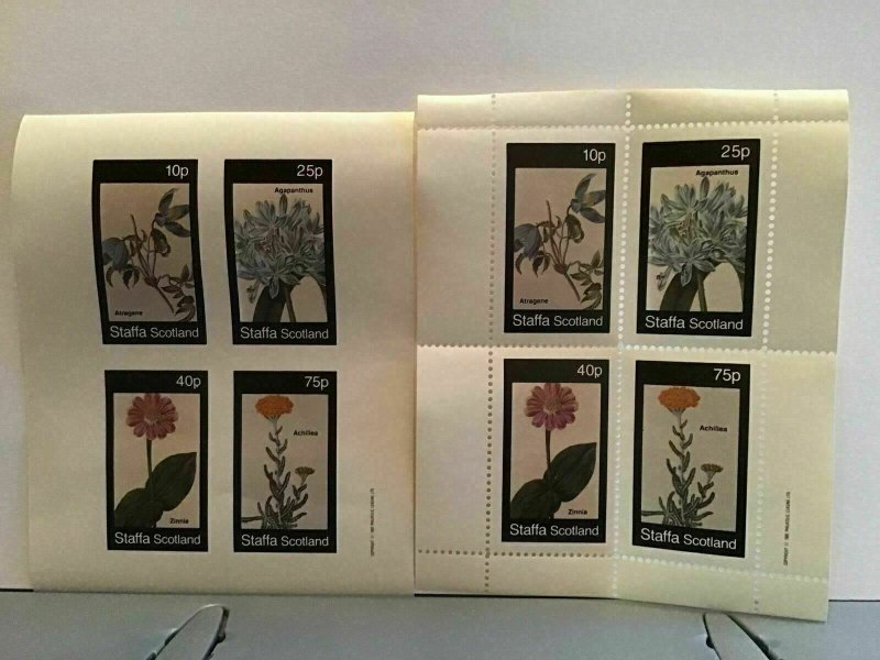 Staffa Scotland plant flowers Atragene MNH stamps  R25307 