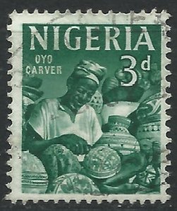 Nigeria 1961 - 3d Oyo carver - SG93 used