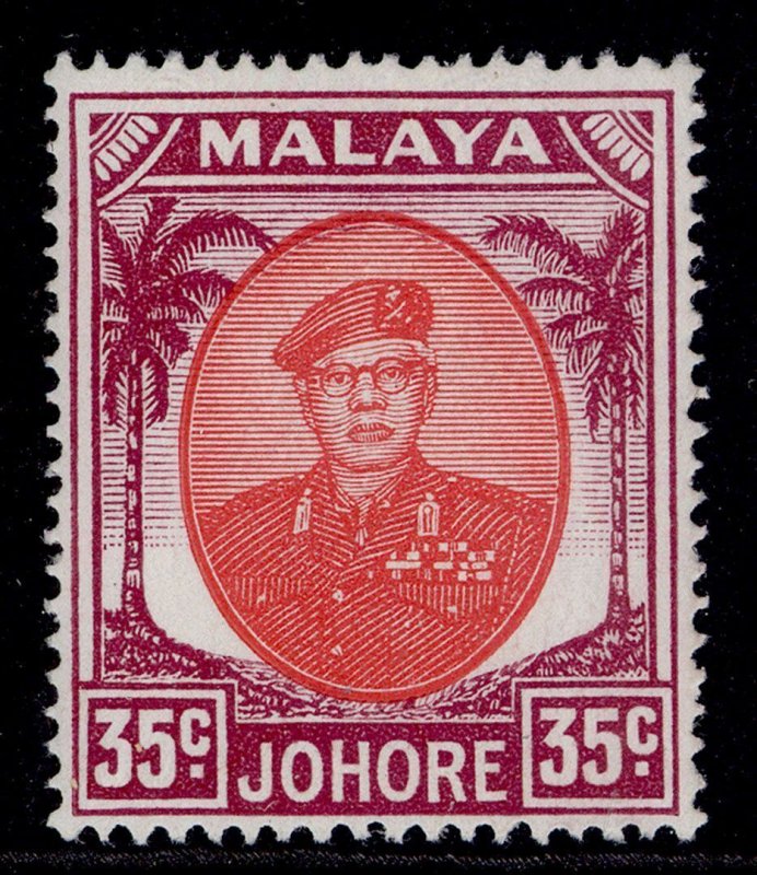 MALAYSIA - Johore GVI SG142, 25c purple & orange, NH MINT. Cat £13.