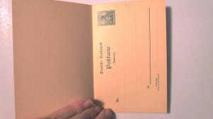 EARLY GERMANY POSTAL REPLY CARD MINT ENTIRE