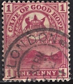 CAPE OF GOOD HOPE - #62 - USED -1900 - Item CAPEHOPE007