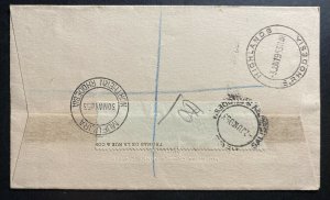 1955 Mufulira Northern Rhodesia First Day Cover FDC To Salisbury centennial Exhi