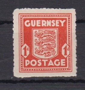 Guernsey 1941 1d  Arms scarlet unmounted mint NHM