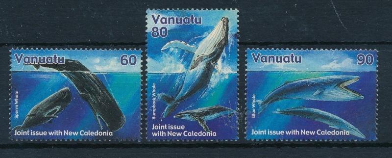 [23464] Vanuatu 2001 Marine Life Whales MNH