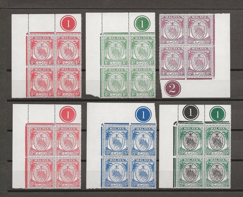 MALAYA/NEGRI SEMBILAN 1949/55 SG 42/62 MNH Cat £520