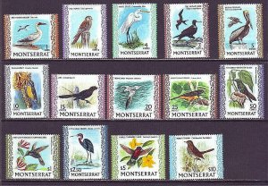 EDSROOM-12996 Montserrat 231-243a MNH 1970-4 Complete Birds CV$54.50