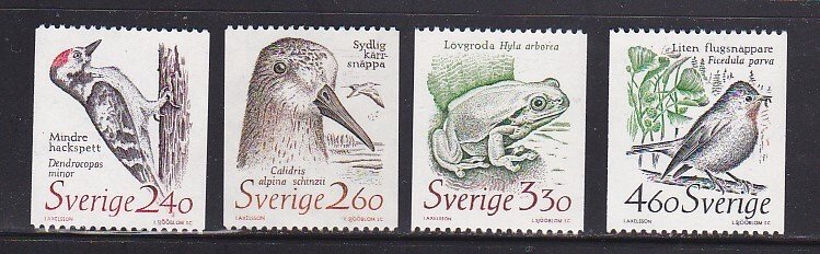 Sweden 1725-8, short set, F-VF, MNH