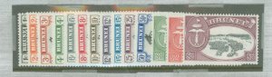 Brunei #83-96v Unused Single (Complete Set)