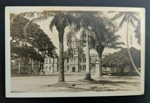 1930 Honolulu Hawaii New York Judiciary Bldg Honolulu RPPC Cover 