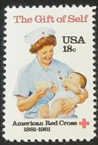 1981 18c American Red Cross Centennial Scott 1910 Mint NH