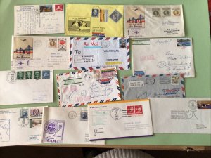 United States Airmail flight covers & Cards  13 Items Ref A1286