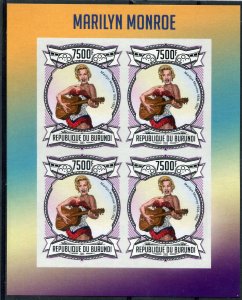 Burundi 2013 MARILYN MONROE Sheet Imperforated Mint (NH)