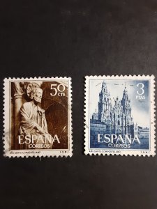 Spain #799-800              Used