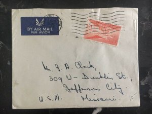 1956 Dublin Ireland Cover To Jefferson City Mo Usa