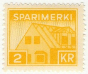 (I.B) Iceland Revenue : Savings Stamp 2Kr (Sparimerki)