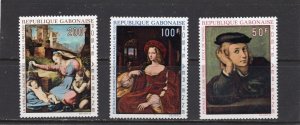 GABON 1970 PAINTINGS BY RAPHAEL SET OF 3 STAMPS MNH