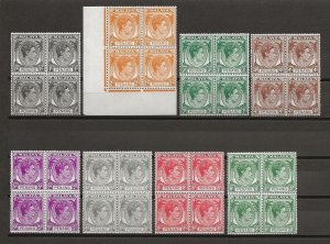 MALAYA/PENANG 1949/52 SG 3/22 MNH Blocks Cat £560