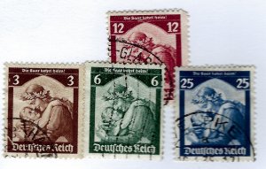 Germany SC#448-451 Used F-VF hr...Worth a close look!