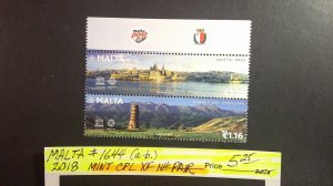 Malta 2018 Scenic Issue Scott# 1644 (a.-b.) Mint XF NH CPL Pair