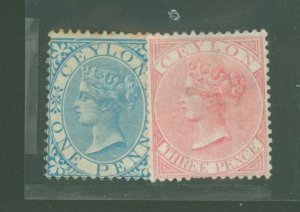 Ceylon #61-62  Single (Complete Set)