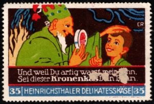 1910 German Poster Stamp Oberammergau Passion Play Folk Drama Passion of Christ