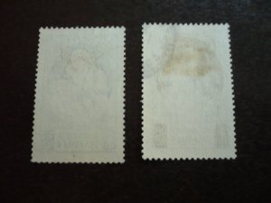 Stamps - France - Scott# B90-B91 - Used Set of 2 Stamps