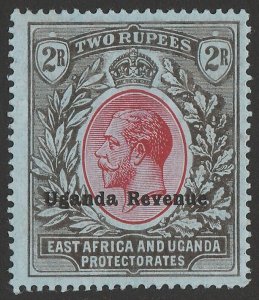 UGANDA 1912 'Uganda Revenue' on KGV 2R, wmk mult crown. MNH **. Very rare mint. 