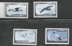 FLANNAN ISLES - Birds of the Island - Perf 4v Set - M N H - Private Issue