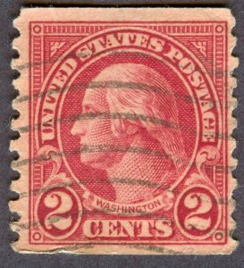 US Scott 599A: Used, Never Hinged